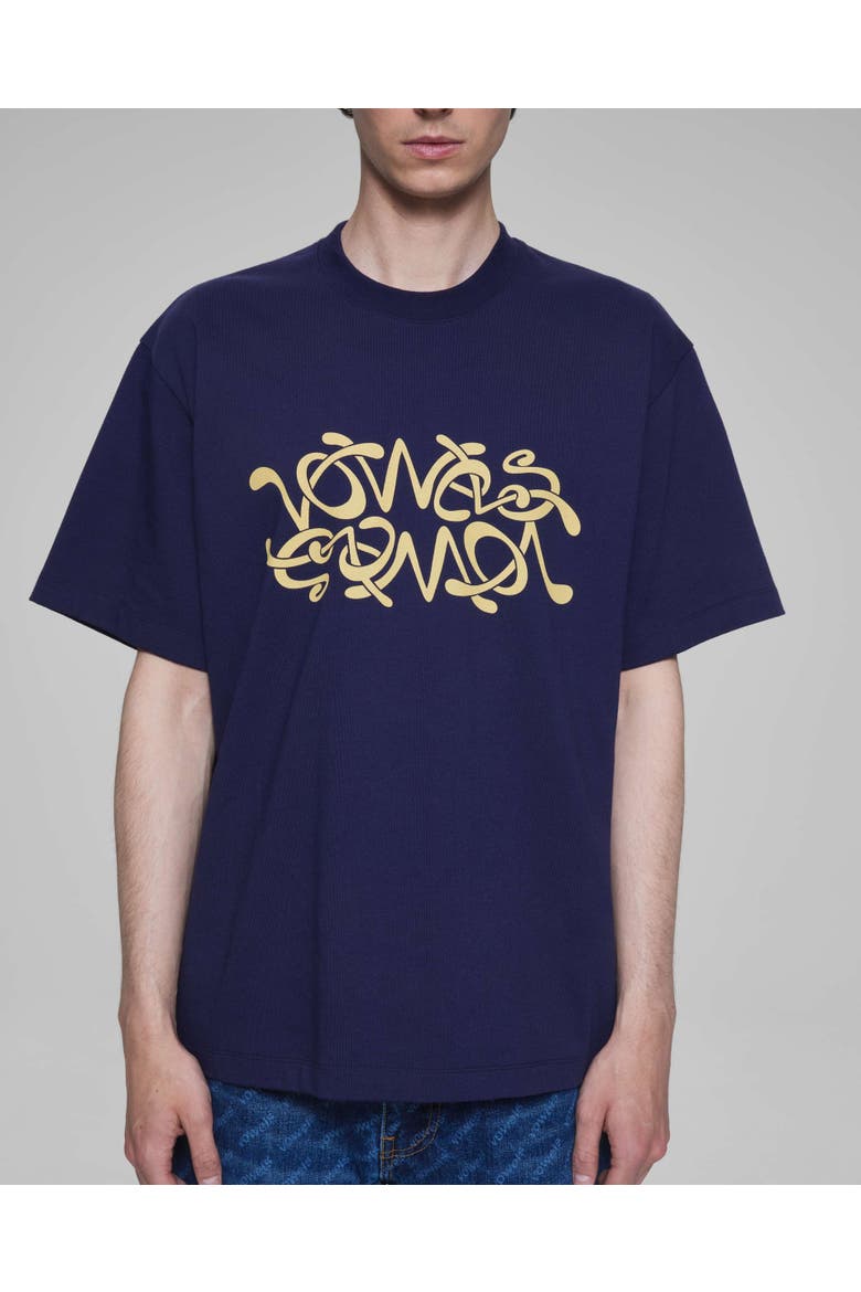 Double Scribble Tee, Alternate, color, Navy