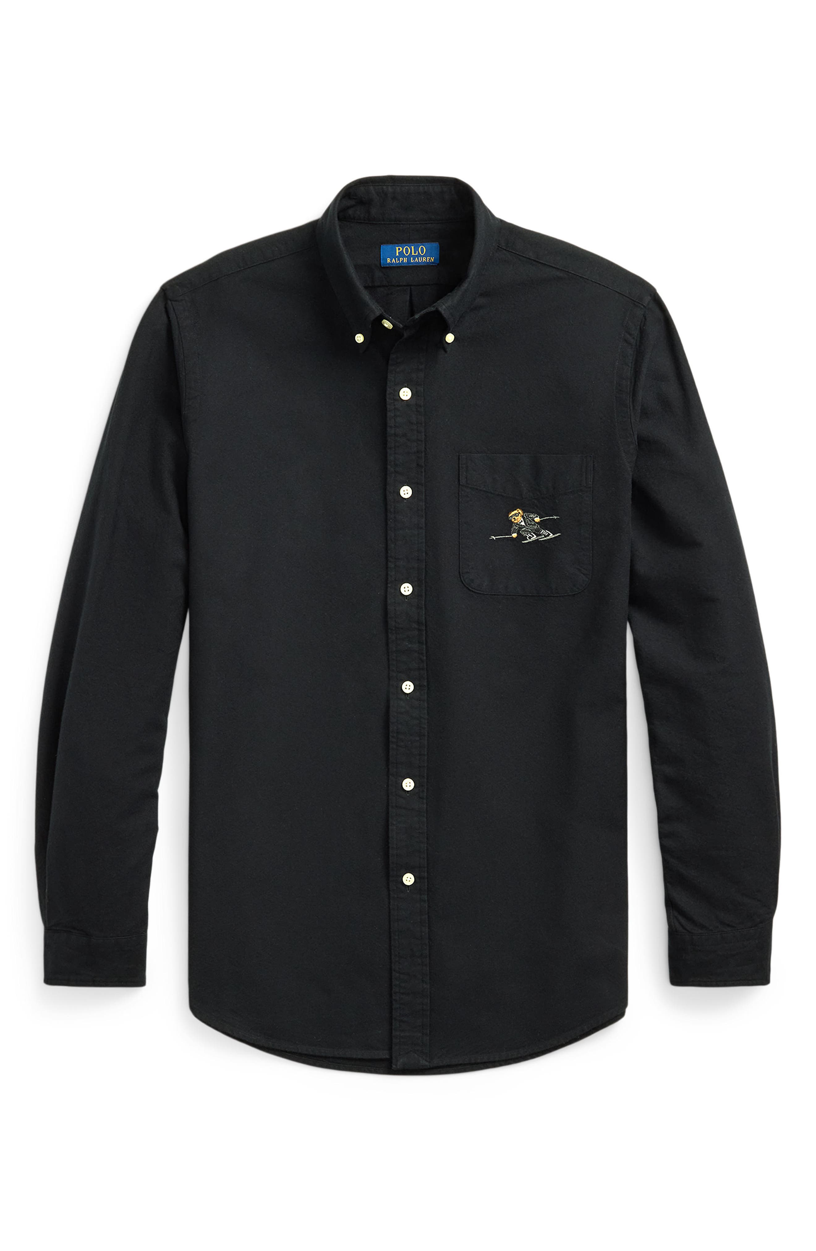 Polo Ralph Lauren Brushed Cotton Oxford Button-Down Shirt (Men)