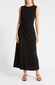 WEST K Side Ruched Sleeveless Dress