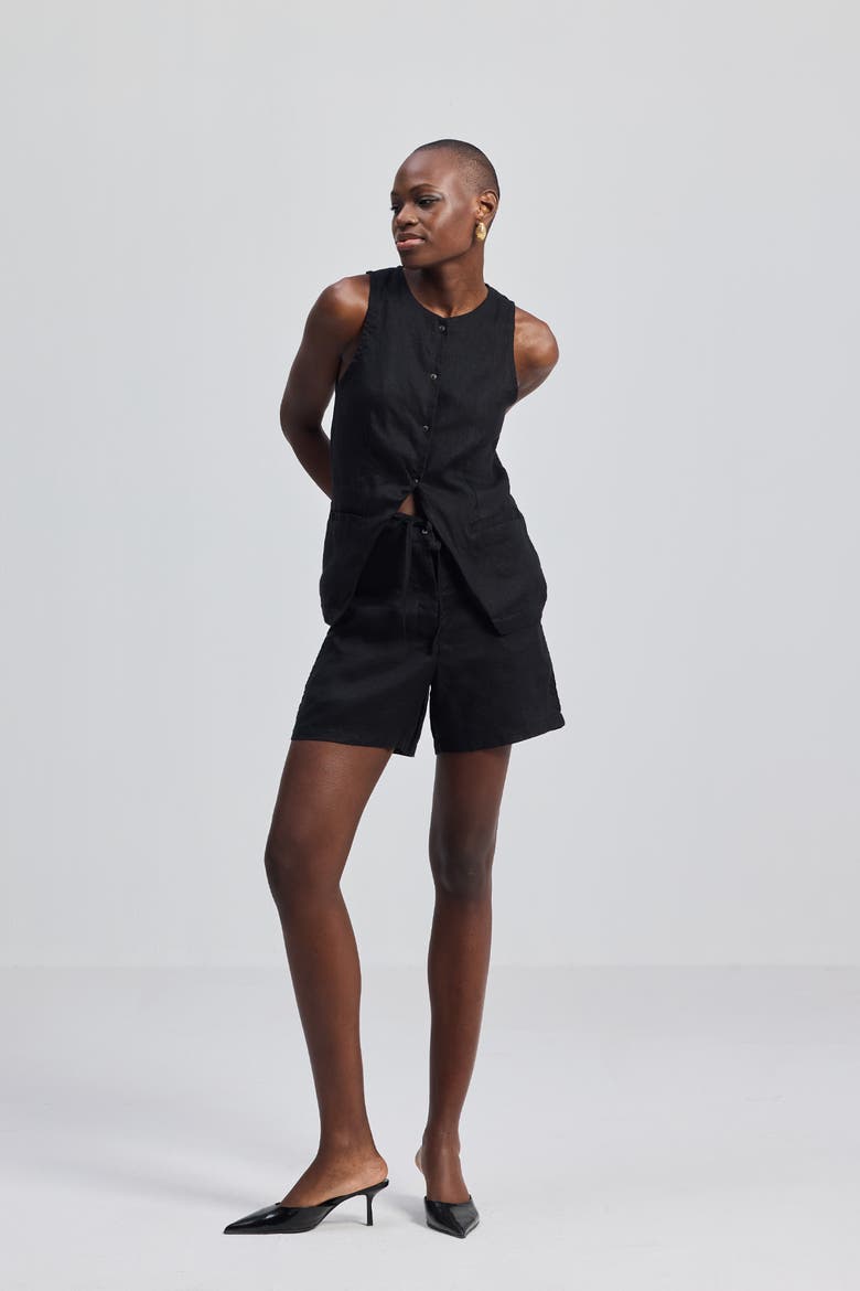 Drawstring Shorts, Alternate, color, Black