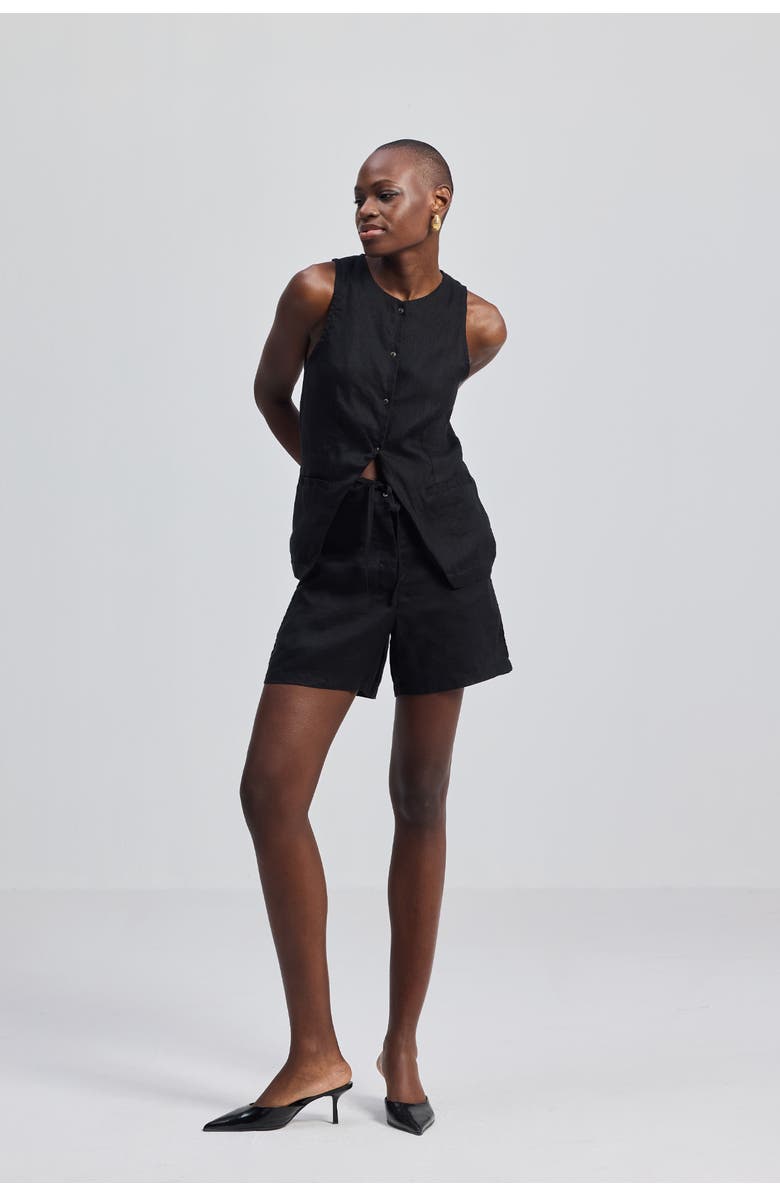 Reistor Drawstring Shorts, Alternate, color, Black