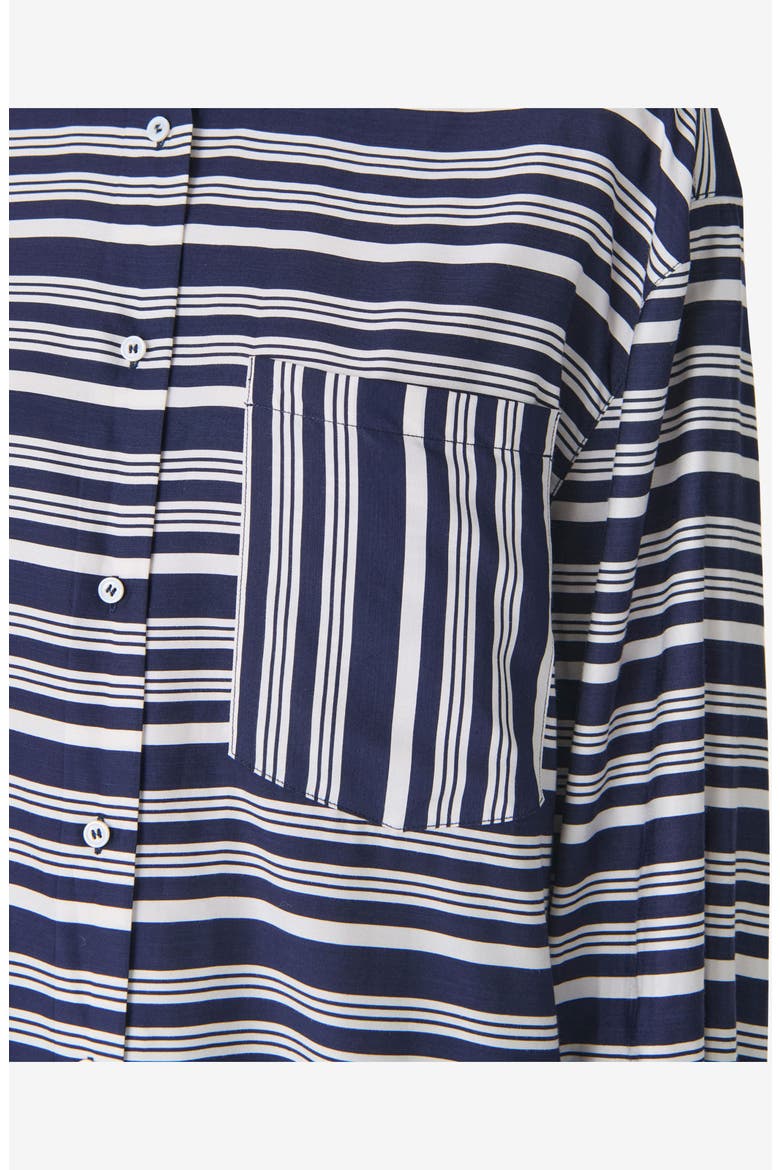 Uzes Striped Poplin Shirt, Alternate, color, SAILOR STRIPE