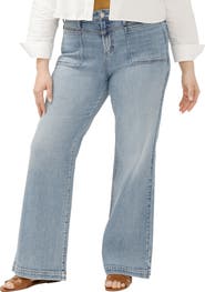 Silver Jeans Co. Avery Curvy Patch Pocket Wide Leg Trouser Jeans