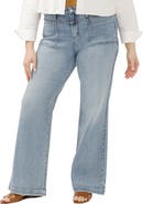Silver Jeans Co. Avery Curvy Patch Pocket Wide Leg Trouser Jeans