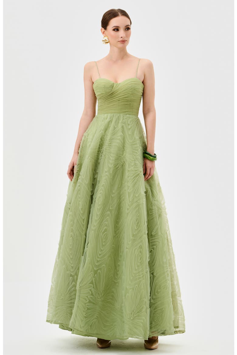 Isadora Tulle Ball Gown, Alternate, color, PISTACHIO GREEN