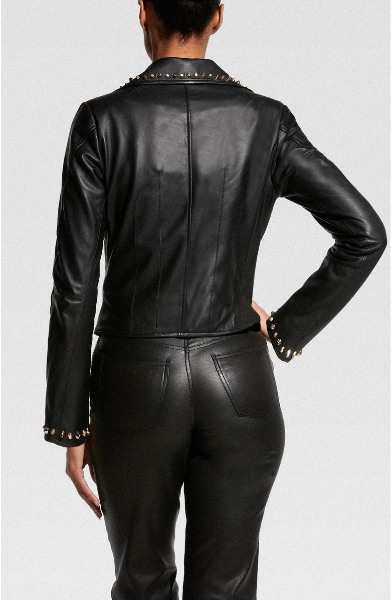 AS by DF Stevie Upcycled Leather Jacket, Alternate, color,