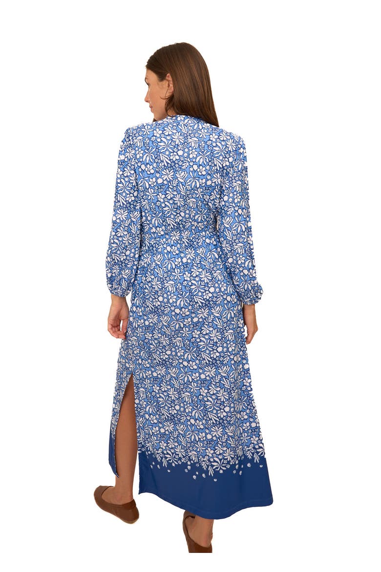 Button Down Maxi Dress, Alternate, color, Tahoe