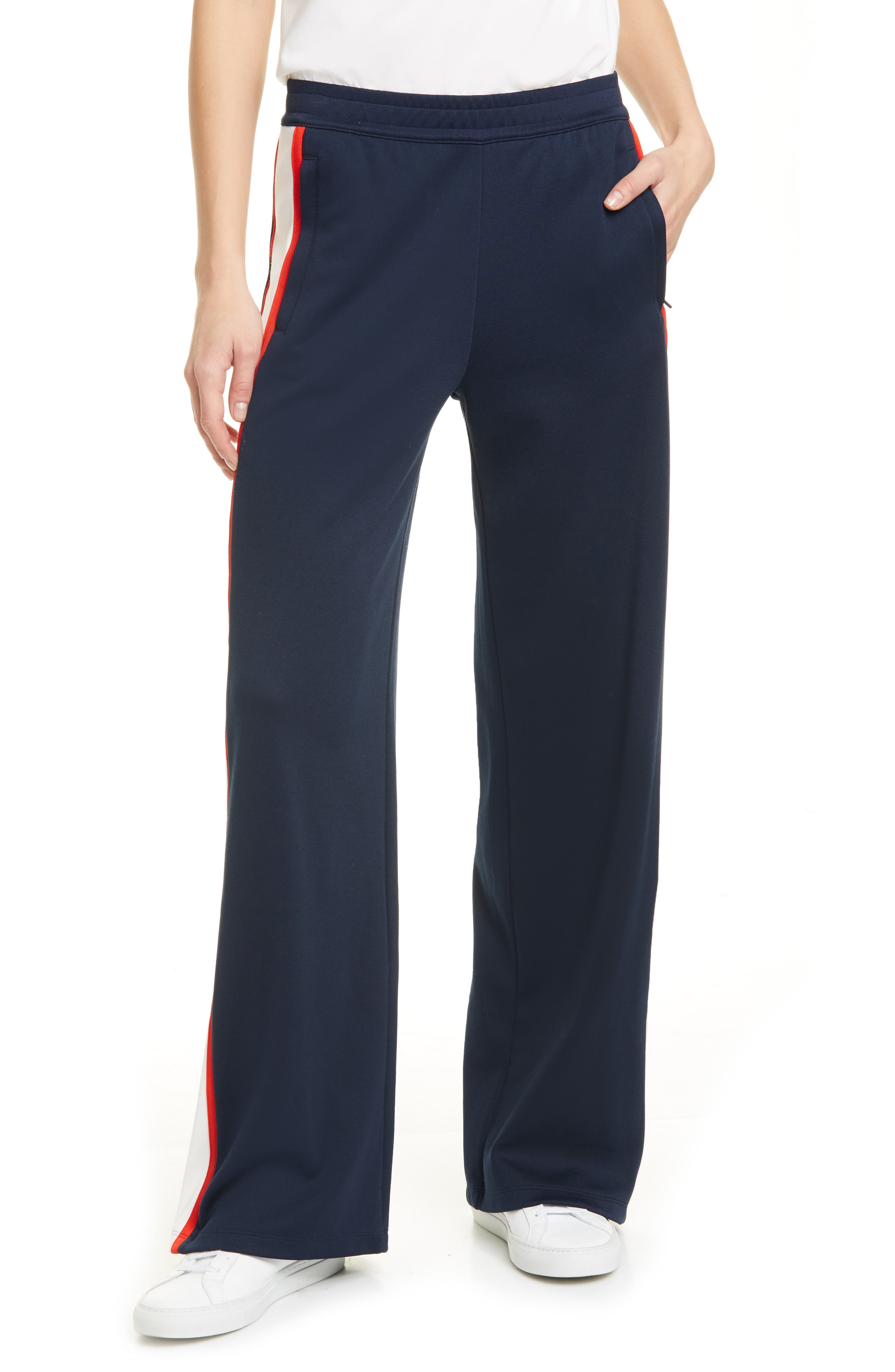 Tory Sport by Tory Burch Tory Sport Wide Leg Track Pants (Women ...