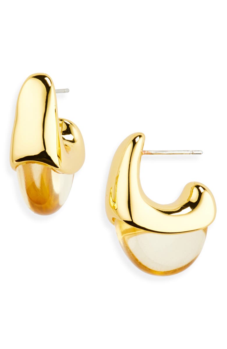 Lele Sadoughi Birthstone Dome Drop Earrings, Main, color, November Topaz