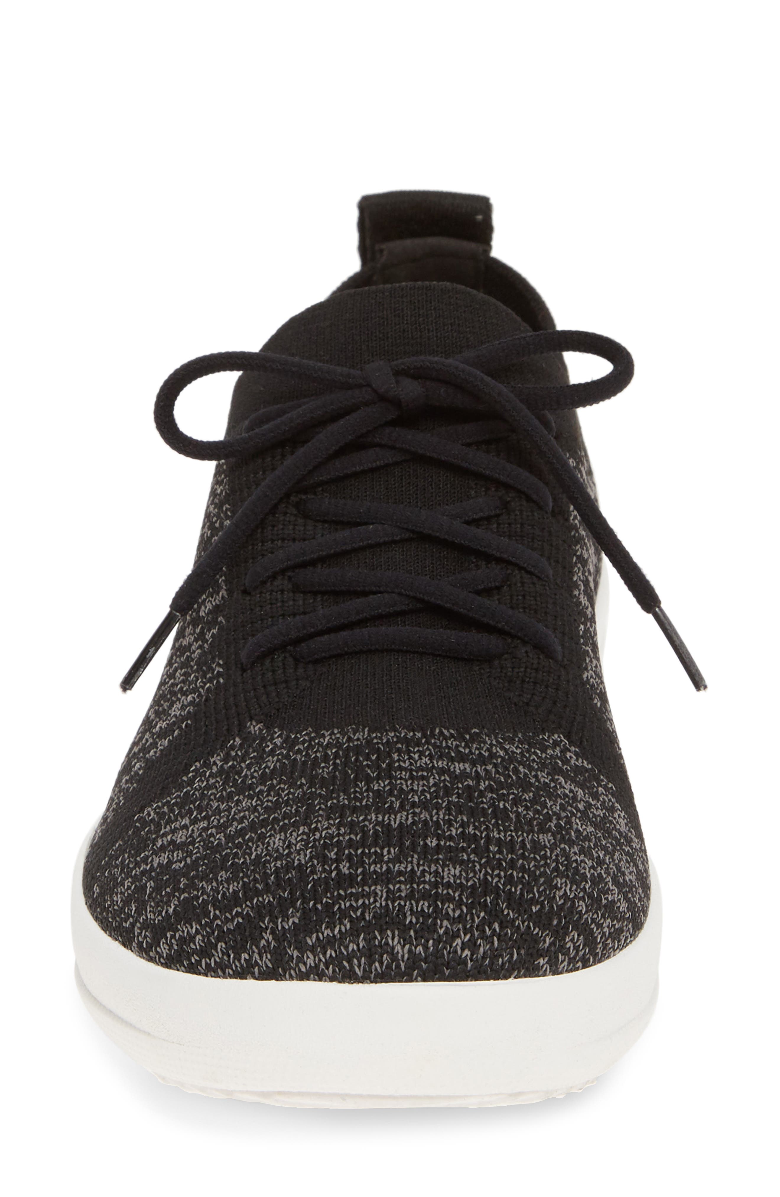 FitFlop F-Sporty Uberknit<sup>™</sup> Sneaker, Alternate, color, Black Fabric