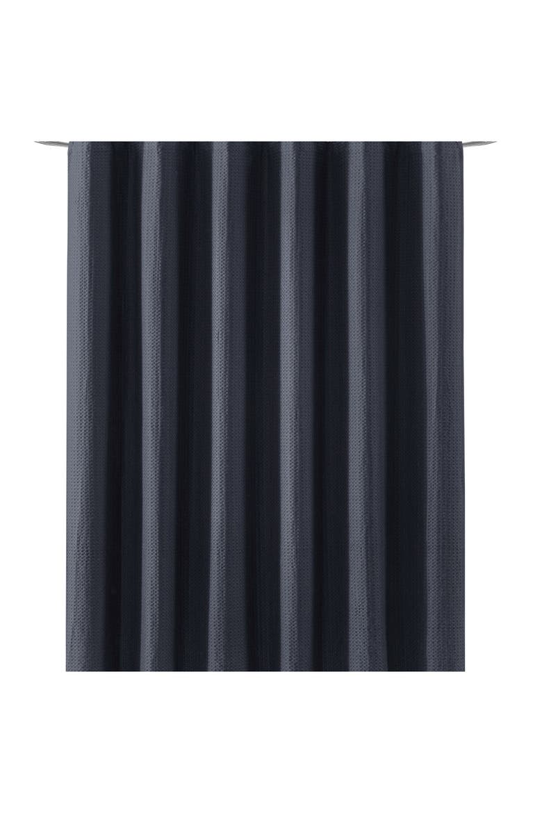 Modern Waffle Stitch Cotton Shower Curtain video