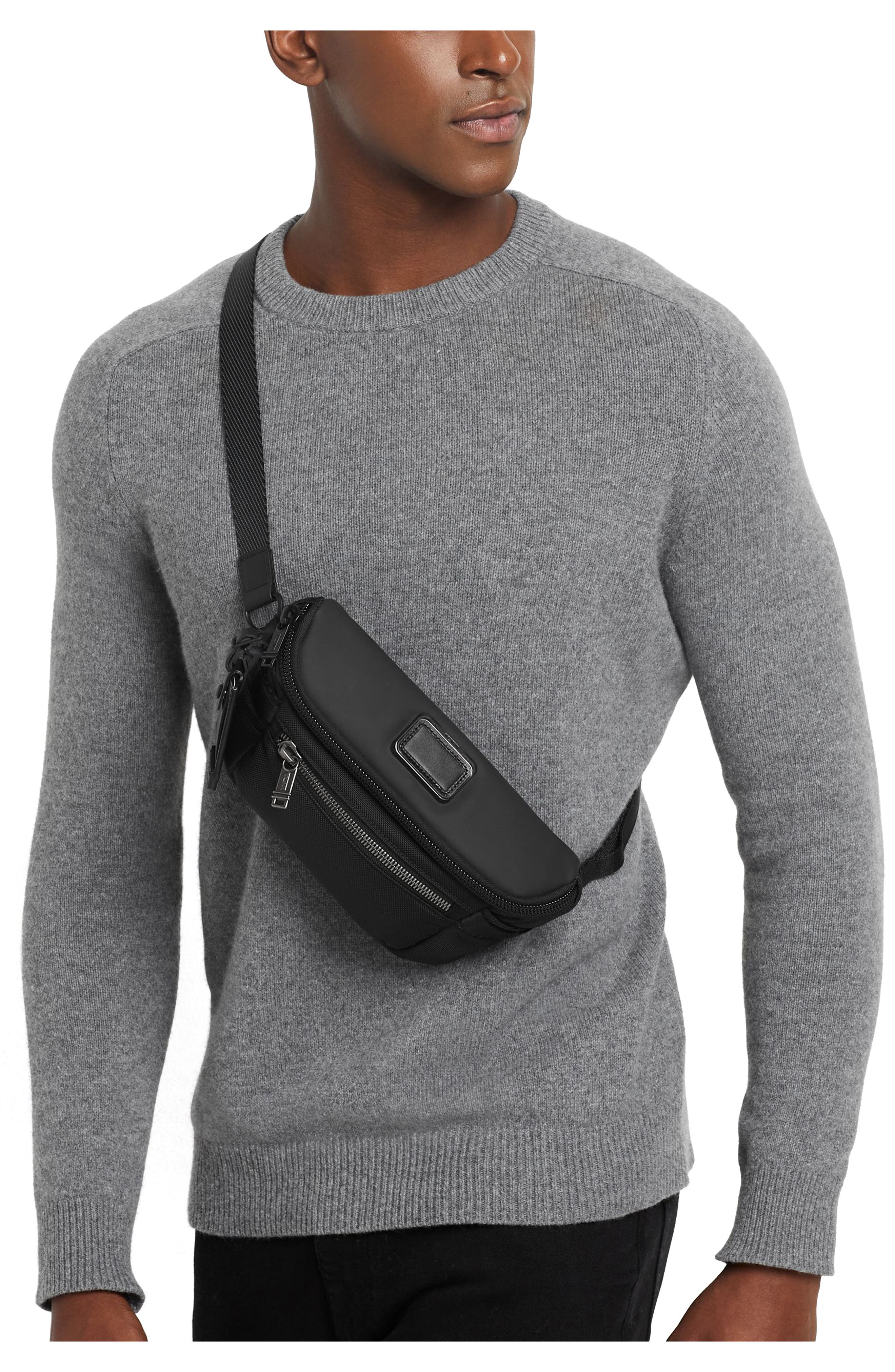 TUMI Classified Belt Bag, Alternate, color, Black