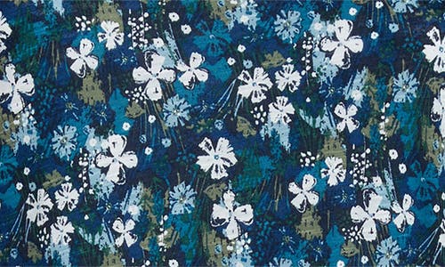 Seasalt Cornwall Enor Print Organic Cotton Fit & Flare Dress In Multi