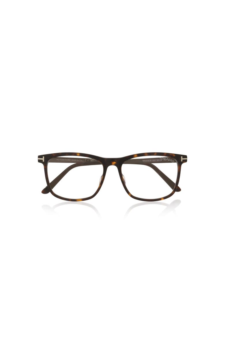 56mm Square optical glasses, Alternate, color, Tortoise
