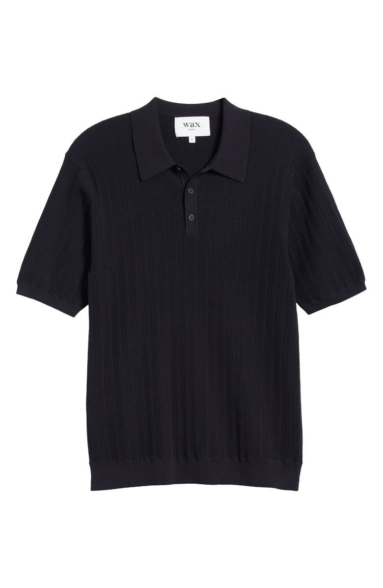 Wax London Naples Cotton Blend Knit Polo, Alternate, color, Midnight
