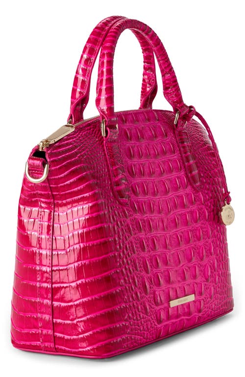 Brahmin Duxbury Croc Embossed Leather Satchel In Affection