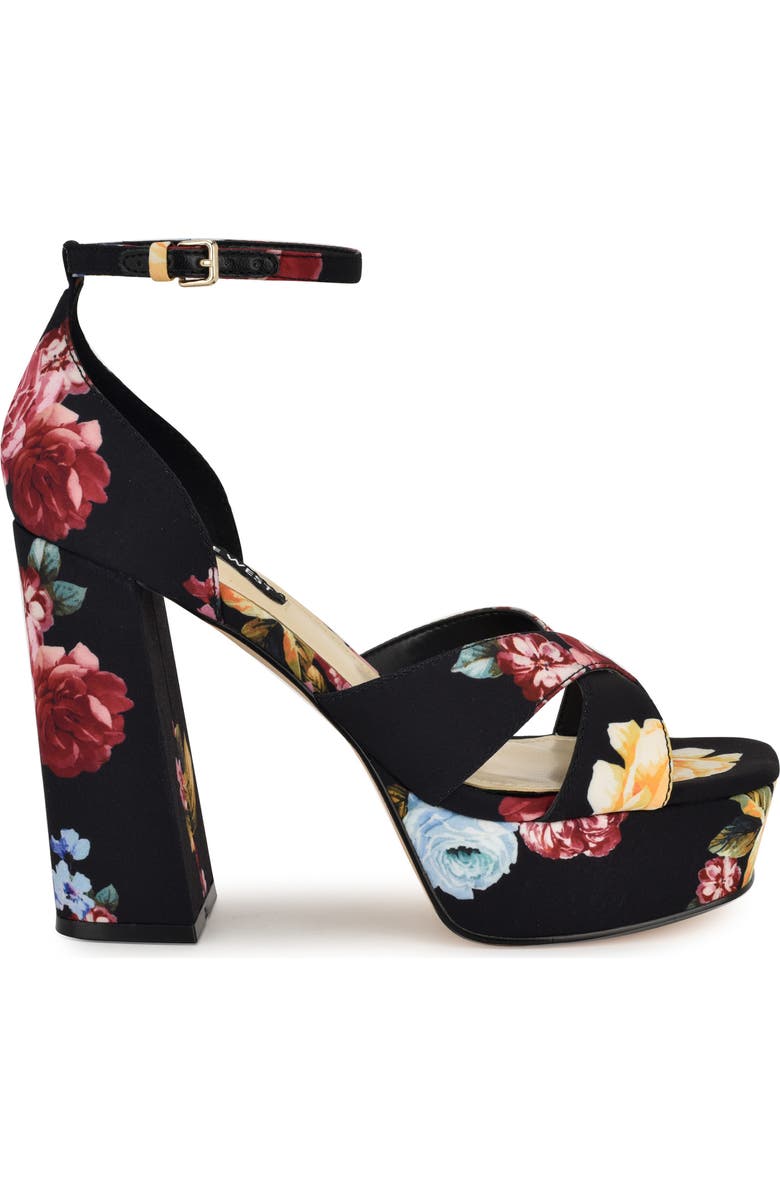 Nine West Vicky Ankle Strap Platform Sandal, Alternate, color,