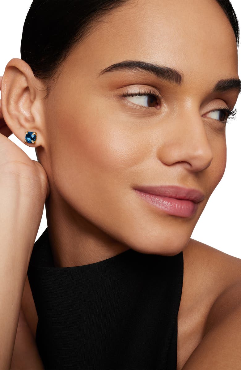 David Yurman Châtelaine Earrings with Semiprecious Stones in 18K Gold, Alternate, color,