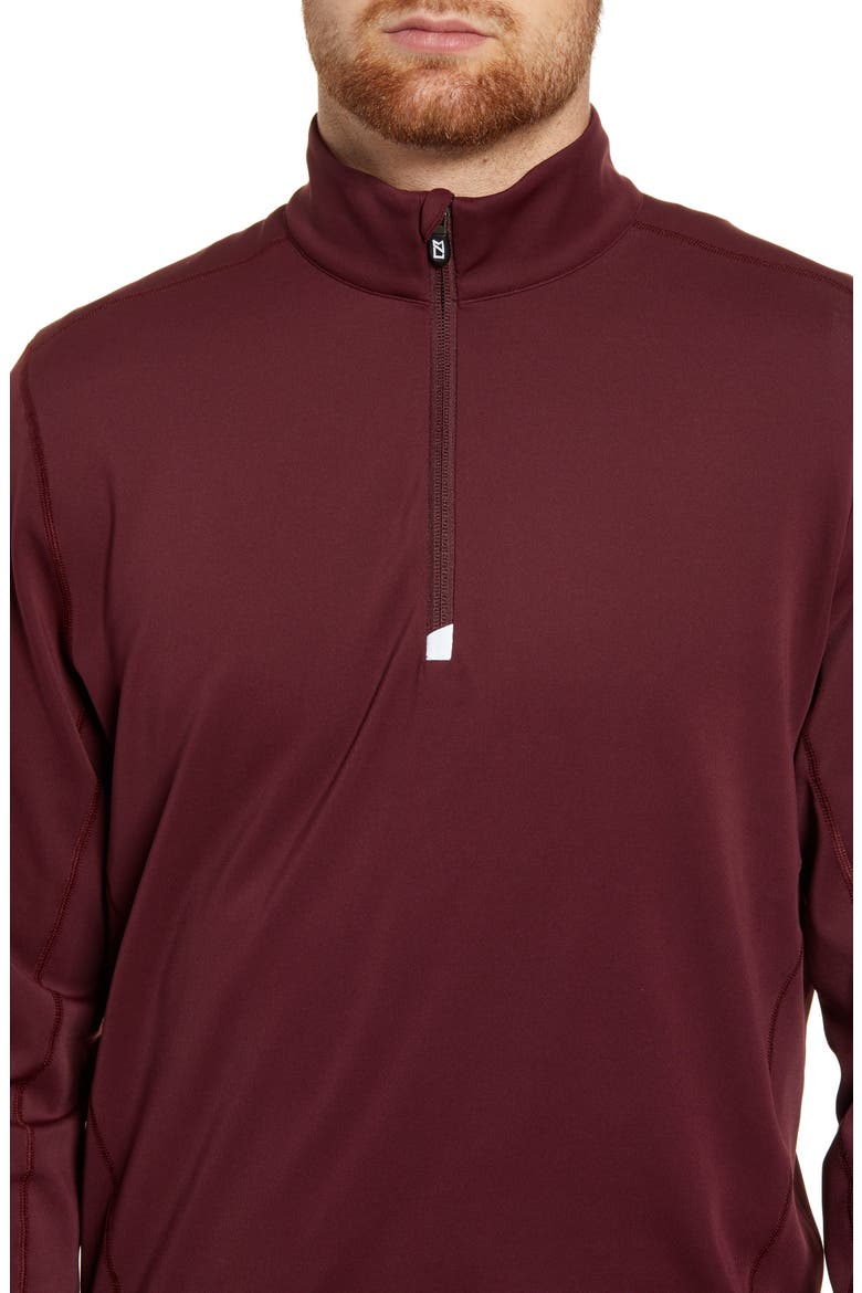 Traverse Stretch Quarter Zip Pullover, Alternate, color, BORDEAUX
