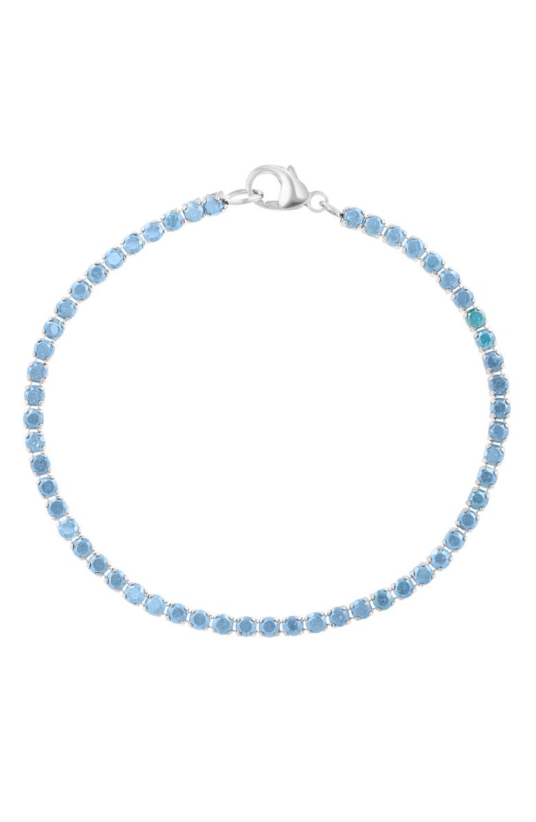 EFFY Sterling Silver Blue Topaz Bracelet, Main, color, Blue