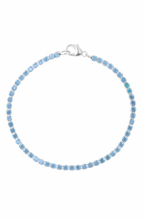 Sterling Silver Blue Topaz Bracelet