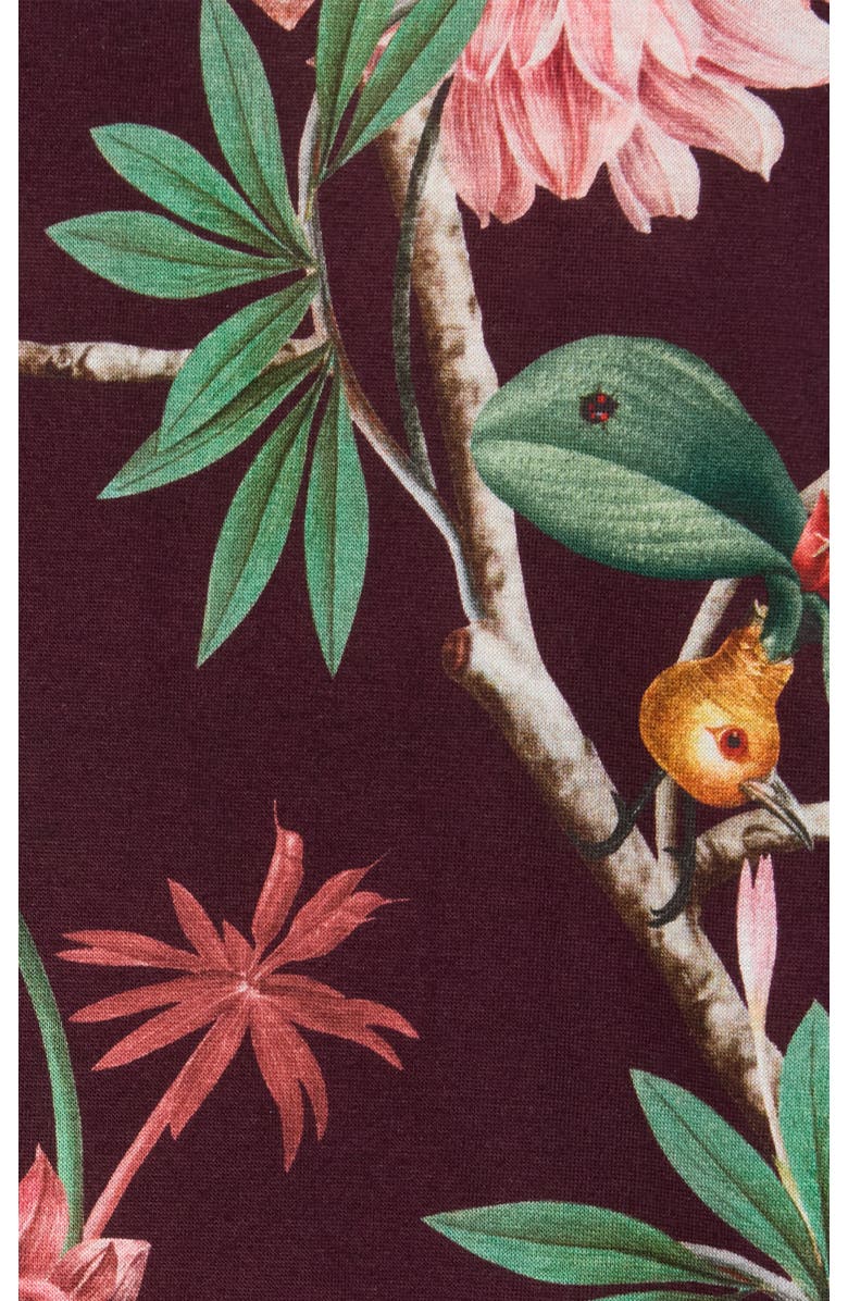 La DoubleJ Sporty Swing Dress, Alternate, color, Zooflora Bordeaux