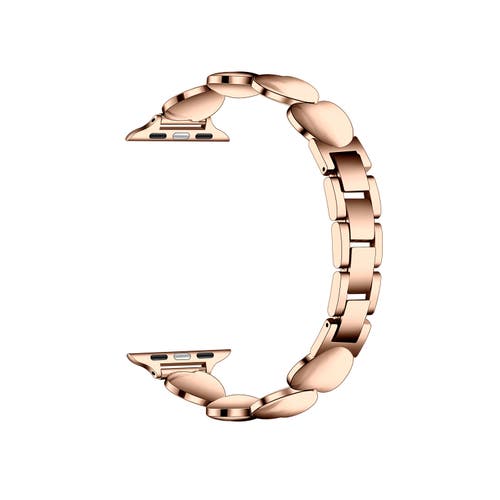 Posh Tech Aphrodite Heart Zinc Band For Apple Watch In Gold