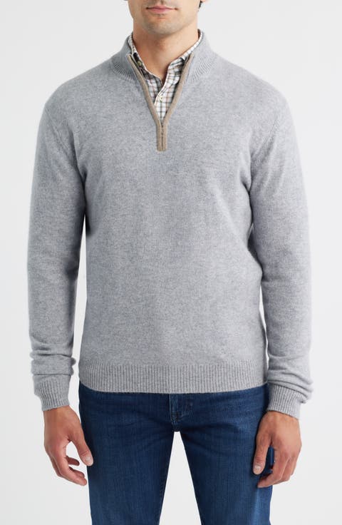 Niccolo Cashmere Quarter Zip Sweater