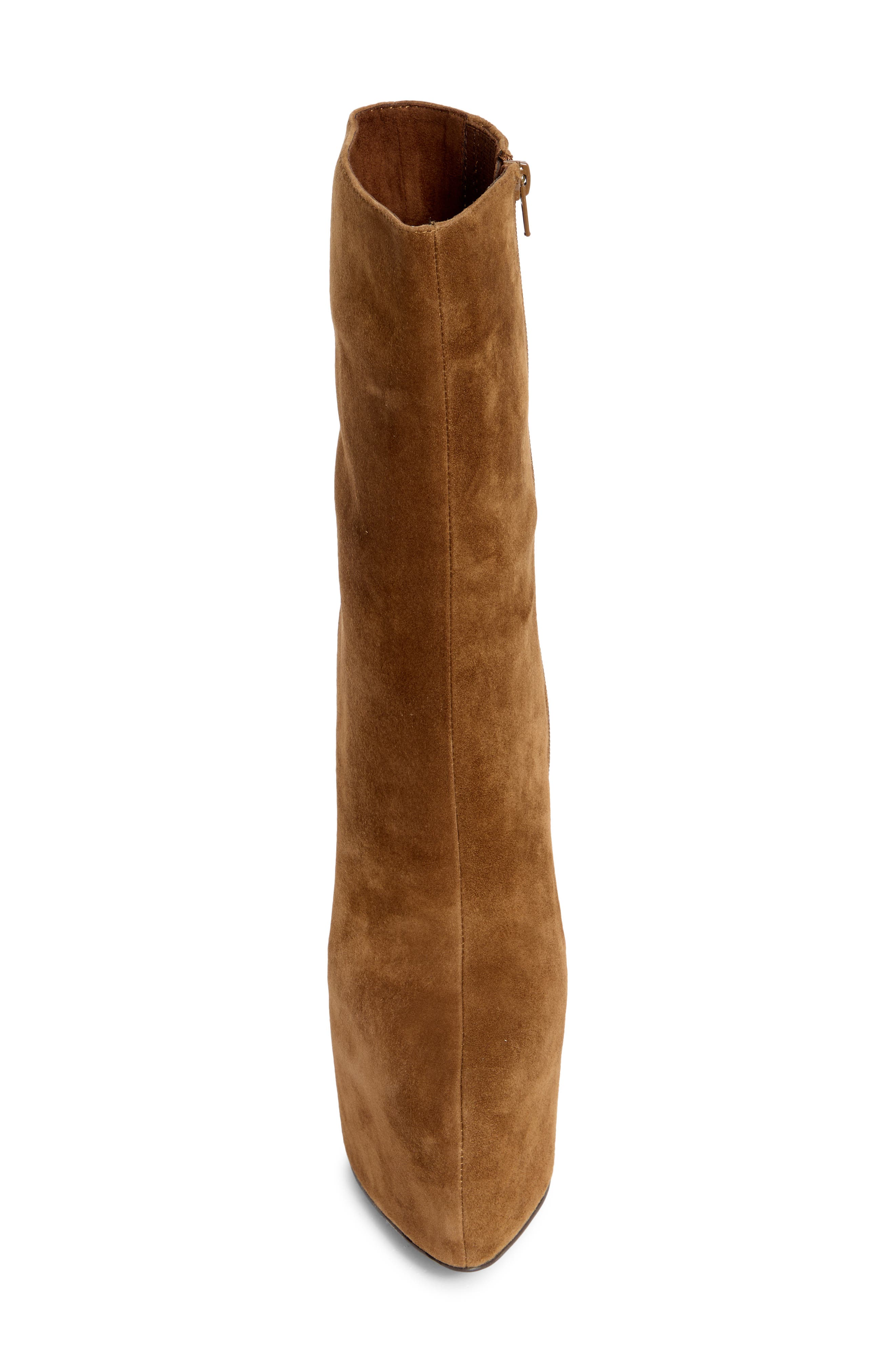 Woah Platform Boot, Alternate, color, DARK TAN SUEDE