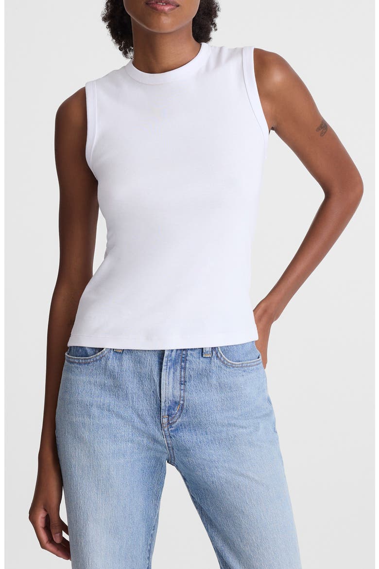 '90s Shell Tank, Main, color, WHITE