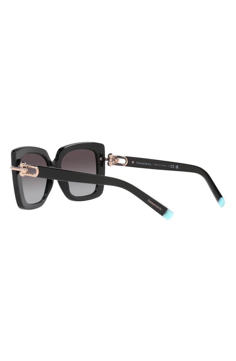 Tiffany & Co. 53mm Gradient Butterfly Sunglasses, Alternate, color, Black