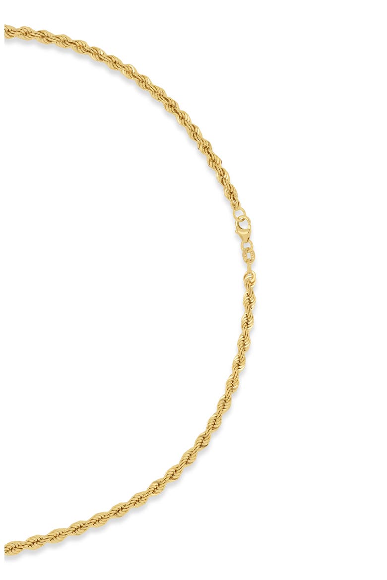 14K Gold Rope Chain Necklace (Online Trunk Show), Alternate, color, 14K YELLOW GOLD