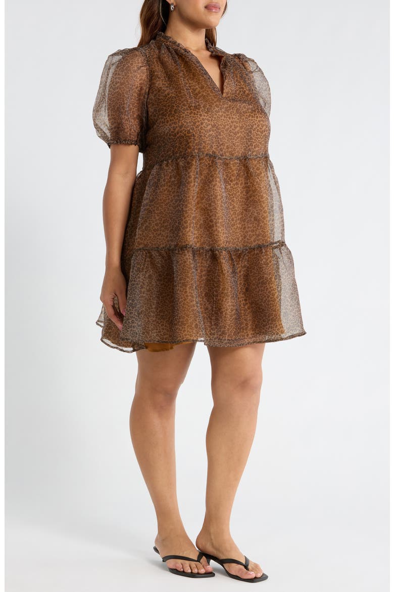Leopard Shift Dress, Alternate, color, LEOPARD