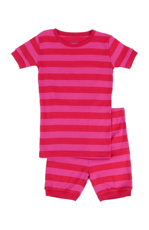 Kids Short Sleeve Cotton Striped Matching Family Pajamas (Toddler, Little Kid & Big Kid)