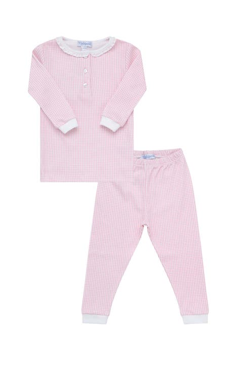 Pink Gingham Baby Pajamas - Baby
