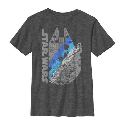 Boy's Star Wars Millennium Falcon Shadow  Graphic T-Shirt