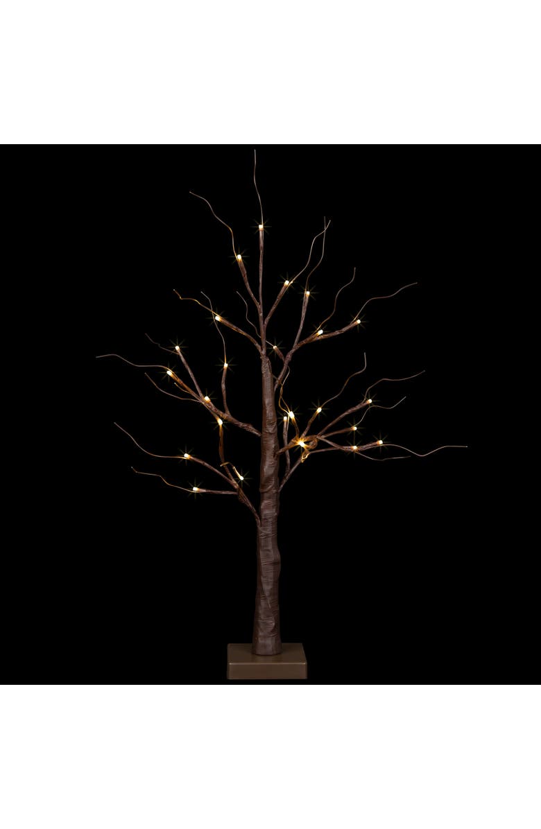 Northlight LED Lighted Christmas Twig Tree - 24" - Brown - Warm White Lights, Alternate, color, Brown