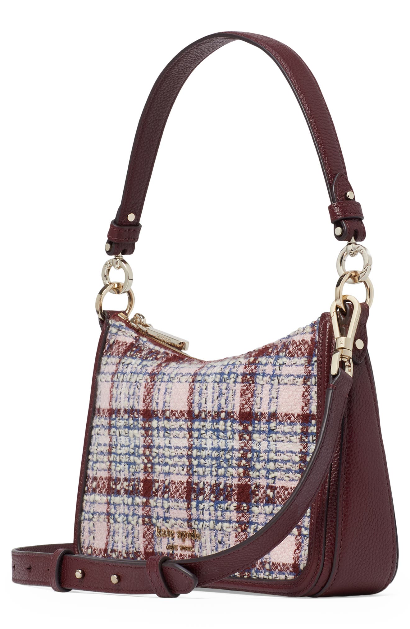 Kate Spade New York hudson tweed medium convertible crossbody bag, Alternate, color, 