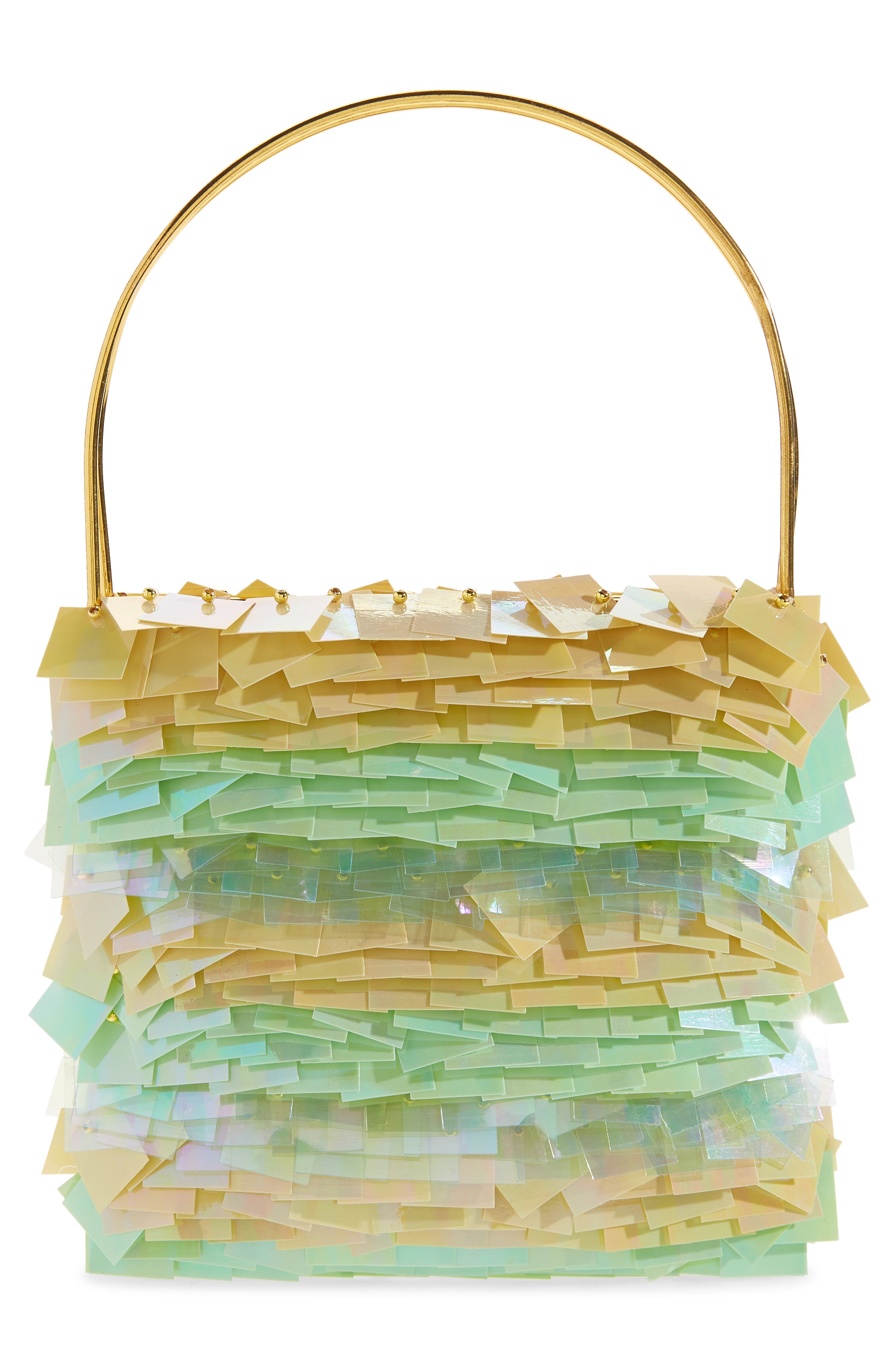 VANINA Le Tutu Sequin Top Handle Bag, Alternate, color, 