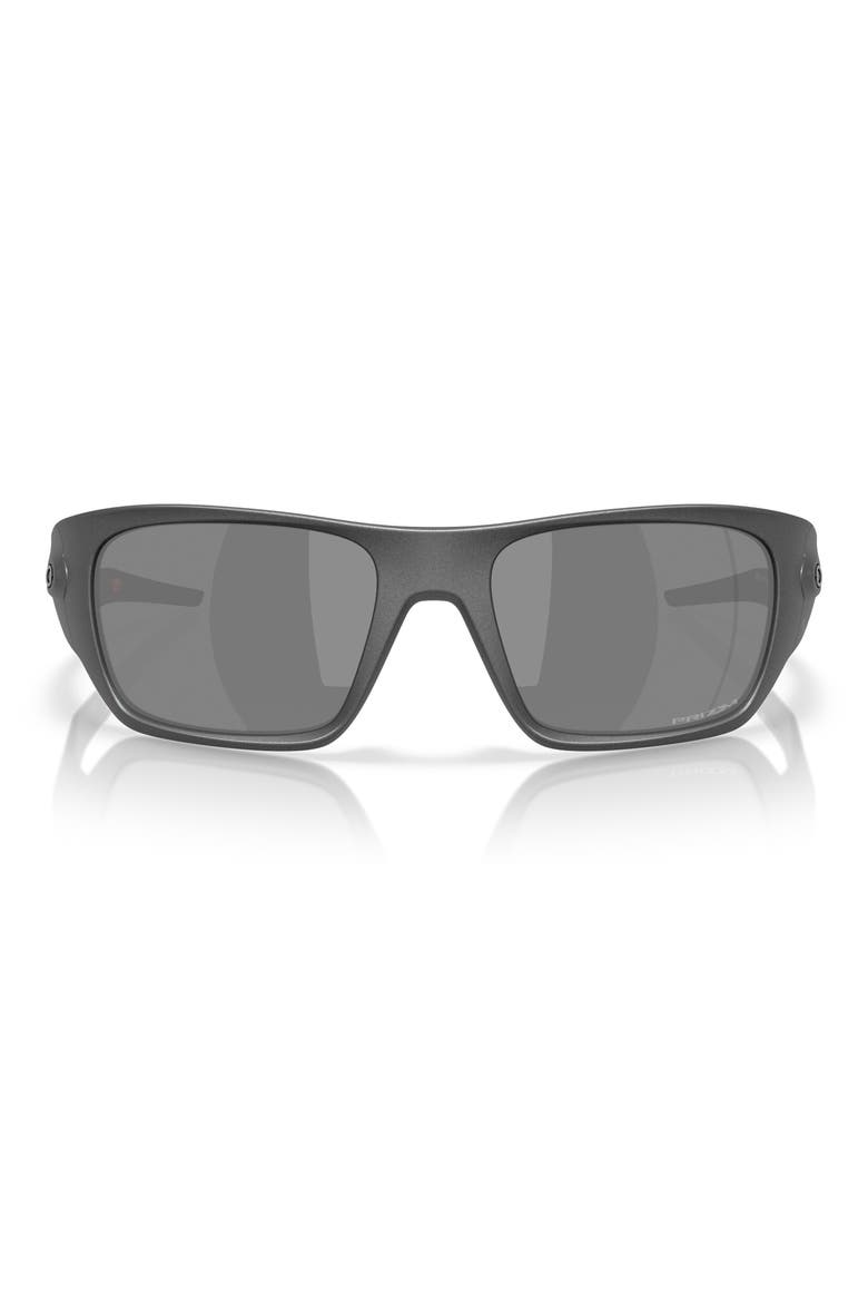 60mm Prizm™ Polarized Rectangular Sunglasses, Main, color, GREY