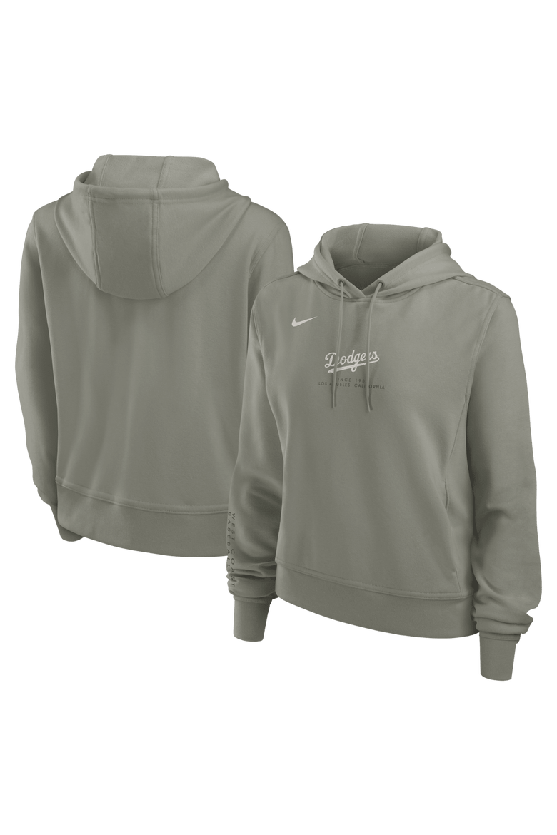 Women's Nike Olive Los Angeles Dodgers One Tri-Blend Dri-FIT Hoodie, Main, color, Olive