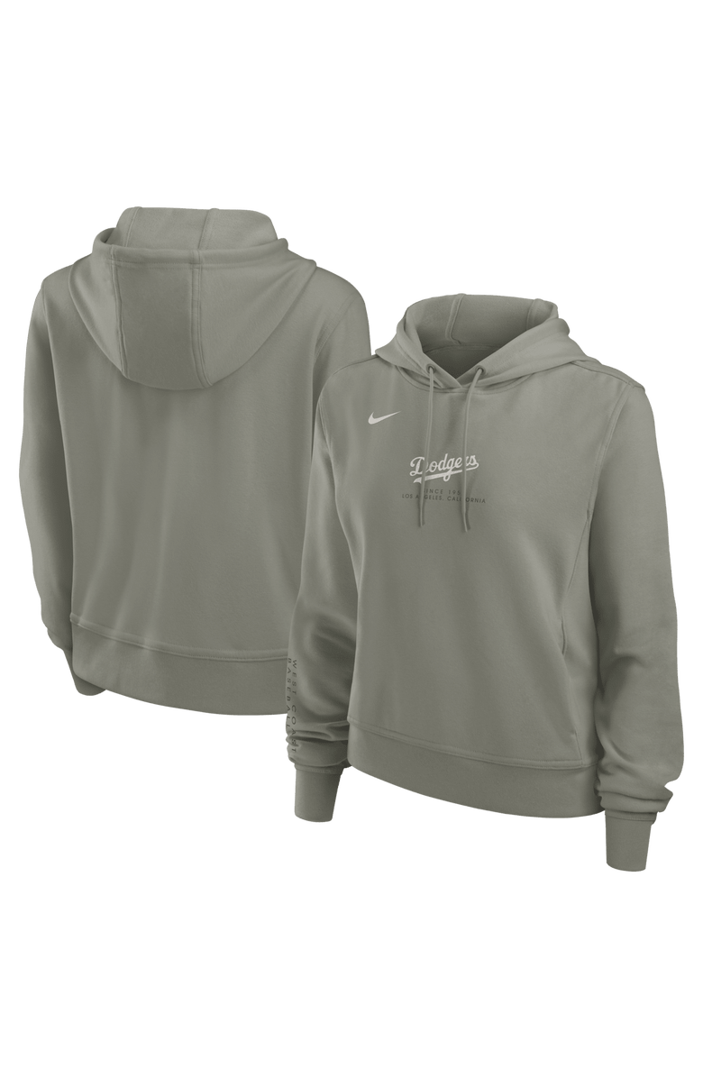 Nike Women's Nike Olive Los Angeles Dodgers One Tri-Blend Dri-FIT Hoodie, Main, color, Olive