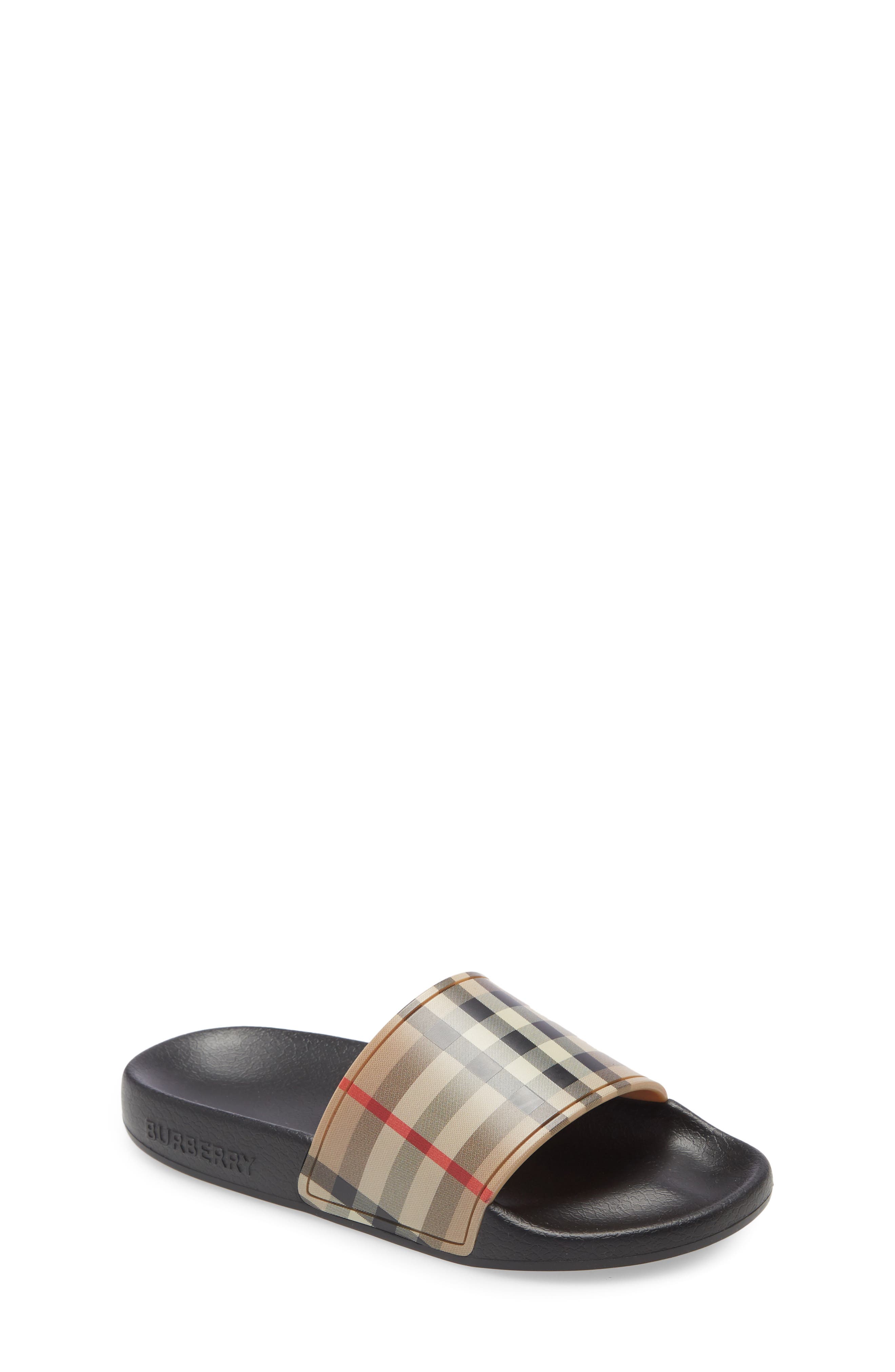 Burberry Check Slide Sandal