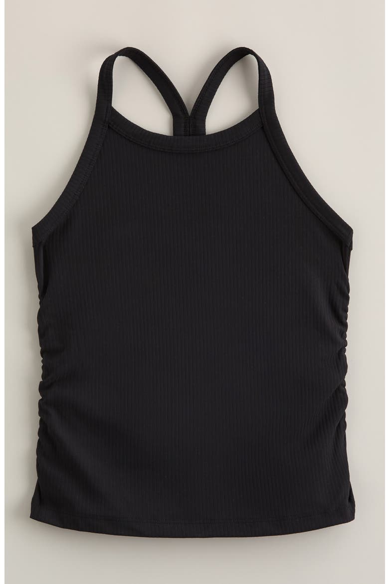 Kids' Meet Your Match Rib Racerback Tank Top, Main, color, BLACK