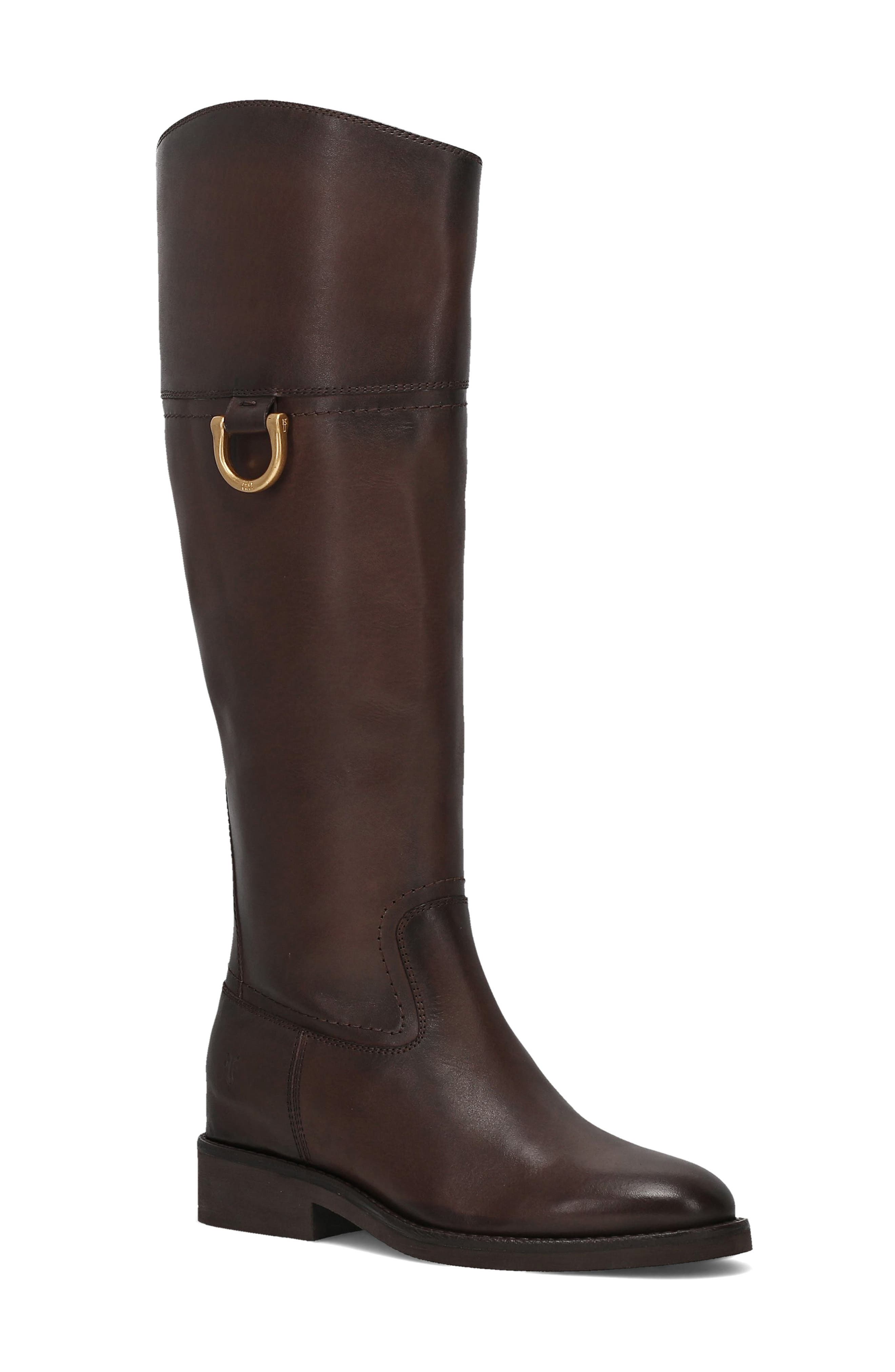 Quinn Riding Boot, Main, color, CHOCOLATE