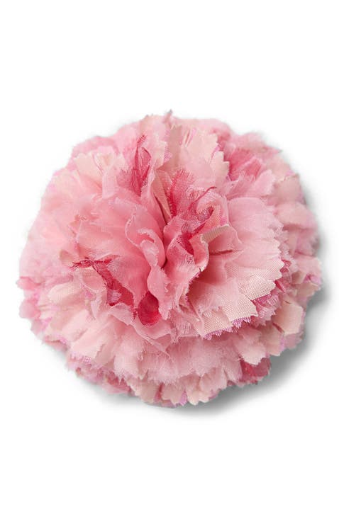 The Light Pink Carnation Floral Brooch