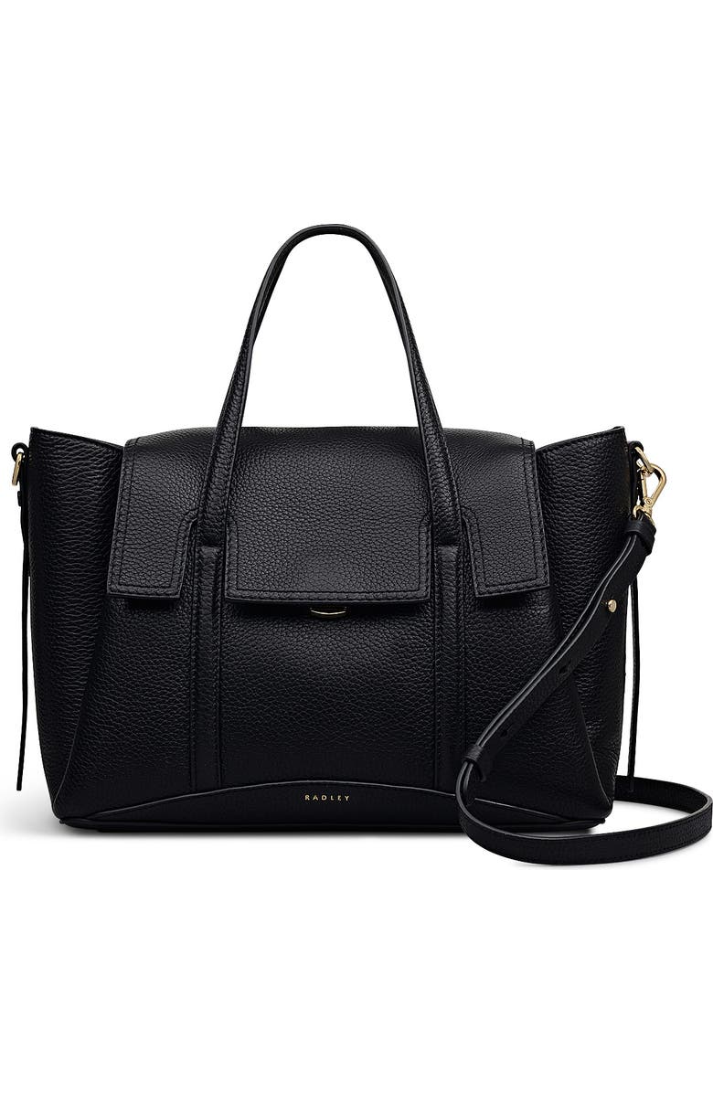 Radley The Chancery Medium Flapover Satchel Bag, Main, color, Black