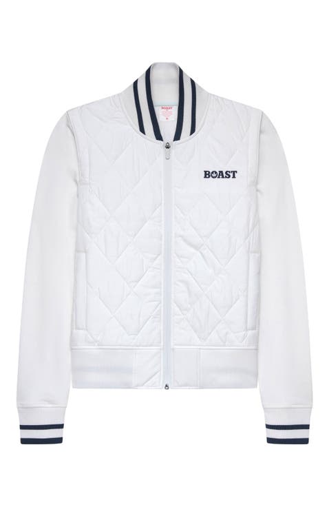 Quilted Varsity Bomber