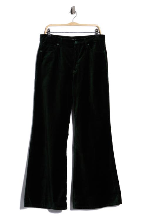 Good Waist Wide Leg Palazzo Velvet Pants