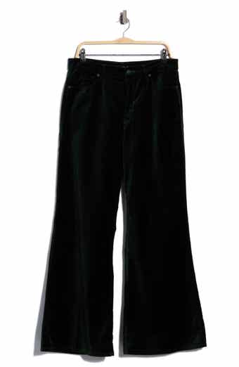 Good Waist Wide Leg Palazzo Velvet Pants